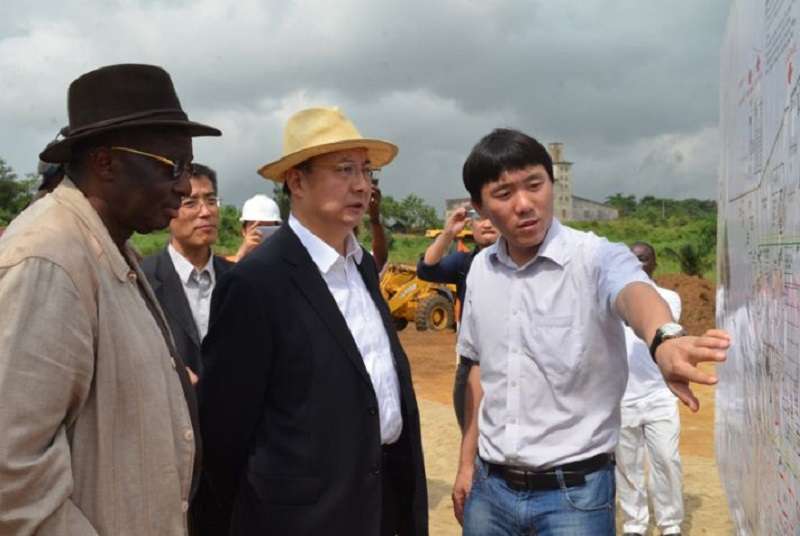 Le Président du Groupe Chinois CEEC en visite sur le site de la Centrale thermique de Songon