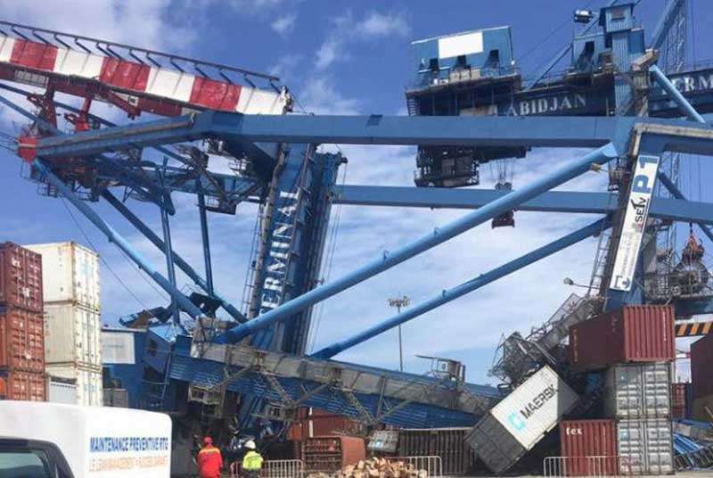 Port d’Abidjan: un navire heurte un portique et fait des dégâts matériels