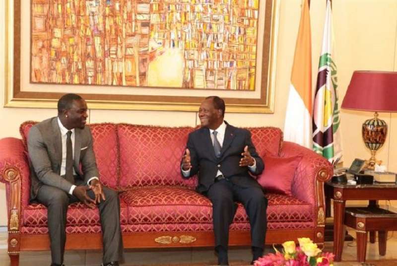 Côte d’Ivoire : Akon présente son projet d’énergie solaire au Président Alassane Ouattara
