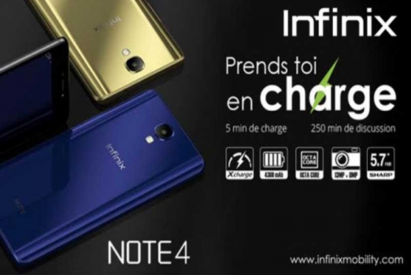 «Prends-toi en Charge», la gimmick du nouveau Note 4 d&#039;Infinix lancé sur le marché ivoirien