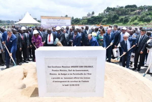 Lancement des travaux d’aménagement du carrefour de l’Indénié