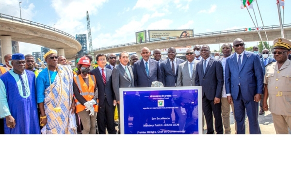 Le Premier ministre ivoirien lance les travaux de la phase II de l’échangeur de l’amitié ivoiro-japonaise