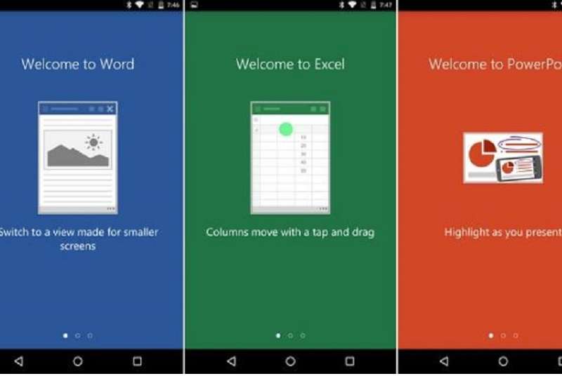 Word, Excel et PowerPoint désormais disponible sur les smartphones Android