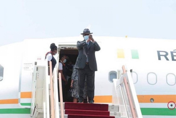 Le Président ivoirien Alassane Ouattara a quitté́ Abidjan, pour un séjour en France