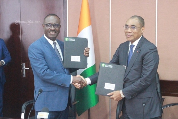 La Côte d&#039;Ivoire et la BIDC signent deux accords de financement de 67 milliards FCFA