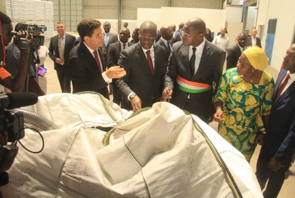 Souleymane Diarrassouba inaugure l’usine de production de tubes PEHD de SN SOTICI