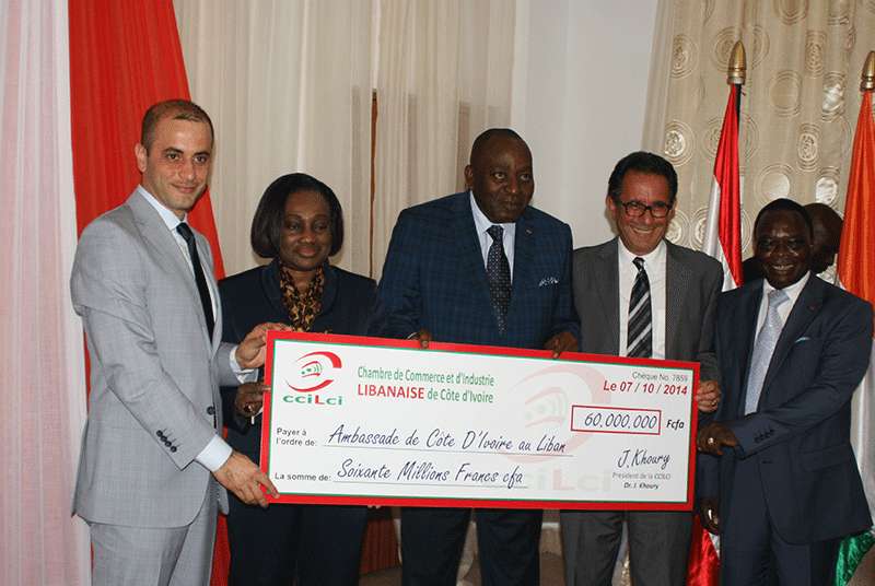 La Ccilci Offre 60 millions de Fcfa pour la réouverture de l’Ambassade de Côte d’Ivoire au Liban