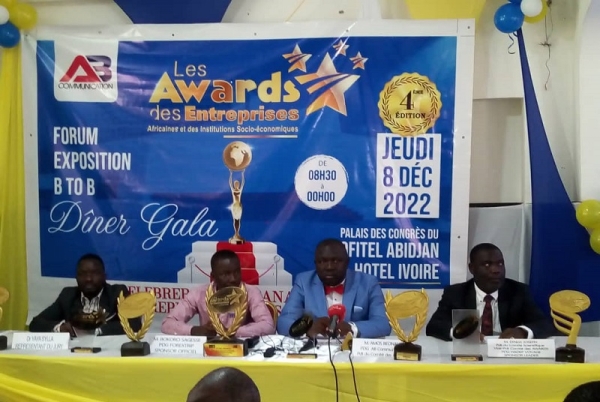 La 4e édition des Awards des entreprises en Côte d’Ivoire, se déroulera le 08 décembre 2022