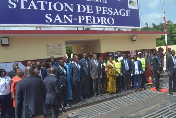 Le Premier ministre inaugure la station de pesage de San Pedro