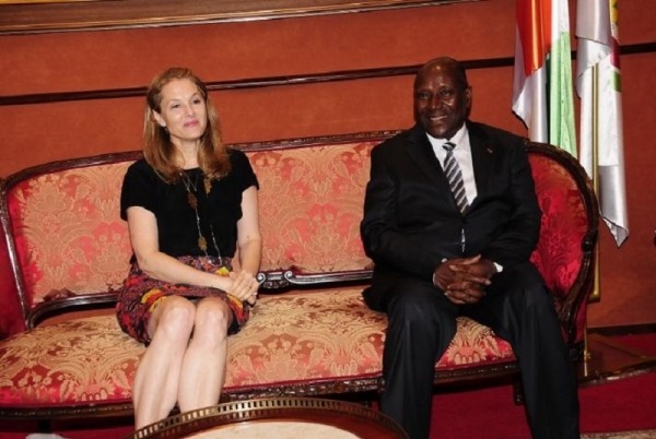 Arrivée à Abidjan de la princesse Sarah Zeid de Jordanie