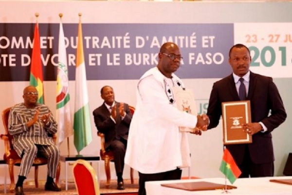    La Côte d&#039;Ivoire et le Burkina Faso signent quatre accords de coopération