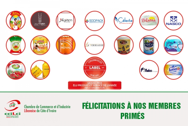 Côte d’Ivoire : 18 produits et services des entreprises de la CCILCI certifiés Label des consommateurs africains
