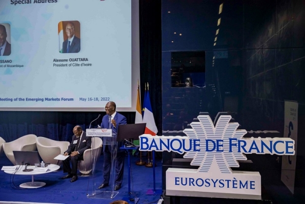 Le Chef de l’Etat ivoirien prend part en France, à la cérémonie d’ouverture du Forum des Marchés Émergents