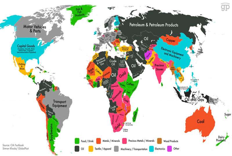 La carte de l’économie mondiale