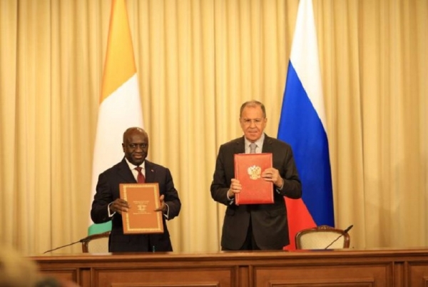 La Côte d’Ivoire et la Russie signent un mémorandum pour renforcer leur coopération